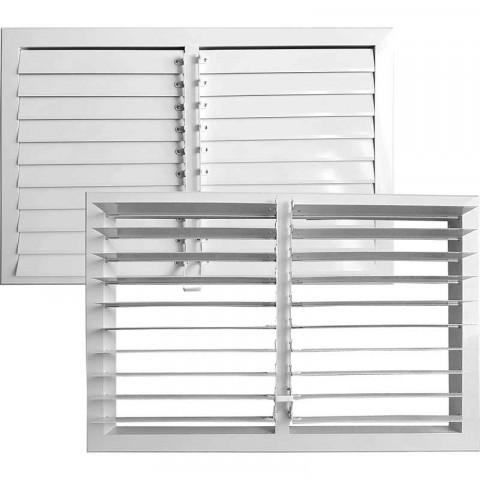 Регулируемая решетка на фасад ВРН-УР